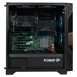 Сервер двопроцесорний Tower Power Up #59 Xeon E5 2690 v3 x2/64 GB/SSD 4TB/Int Video - мініатюра 3