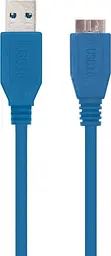 Кабель Ritar Micro Usb 3.0 для жорстких дисків зовнішніх здвоєний широкий 1 метр - мініатюра 5