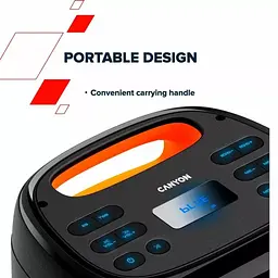 Портативна акустика Canyon speaker OnFun 5 Partybox 40W RGB Black (CNE-PBSP5) - мініатюра 11