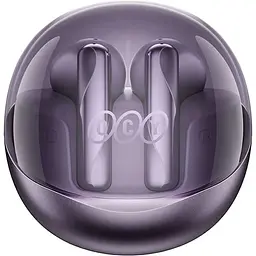 Бездротові навушники QCY AilyBuds Clear T32 Headphones фіолетові - мініатюра 3