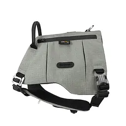 Шлейка для собак Truelove TLB2251 світловідбивна, з водонепроникної тканини Cordura, регульована Сірий, XL - мініатюра 3