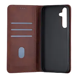 Чохол-книжка Premium Samsung A55 (A556) Dark Brown - мініатюра 2