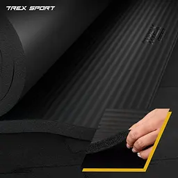 Коврик для йоги Trex Sport TX-029NGM NBR 2см 190х80 чорний - мініатюра 3