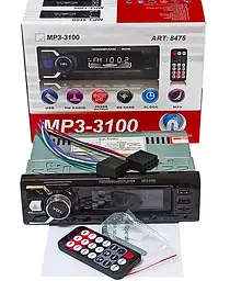 Автомагнітола 3100 Bluetooth+2xUSB+microSD+AUX 4×50 Вт