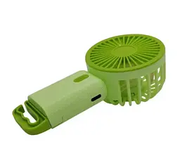 Портативний міні-вентилятор Multi Fan RL-07 акумуляторний USB Салатовий - мініатюра 3