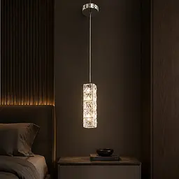Вузький підвісний LED-світильник Artlight 7906/1A BK 9 Вт, 3 режими, темний хром і прозоре скло - мініатюра 2