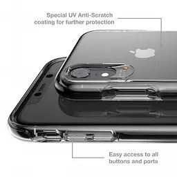 Протиударний чохол Gear4 Piccadilly D3O для iPhone XR Back Прозорий (IC9PICBLK) - мініатюра 6
