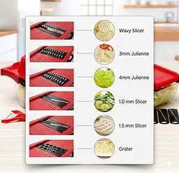 Овочерізка — Mandoline Slicer 6 in 1 - мініатюра 3