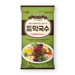 Локшина гречана холодна Sempio Bibim Mak-guksu Spicy Cold Buckwheat Noodles гостра 126г.