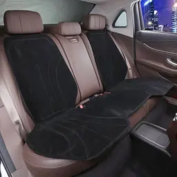 Накидка на задні сидіння Алькантара Maybach Додаткова вентиляція Чорні 1 шт