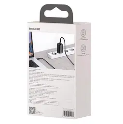 Мережевий зарядний пристрій Baseus GaN Lite 65 W 1 USB + Type-C (CCGAN2L-B01) чорний - мініатюра 5