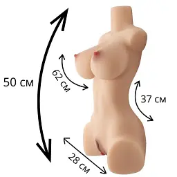 Мастурбатор-торс реалістичний I’MCUM RealBody Smart Doll з підігрівом, вібрацією, всмоктуванням та звуком (IM-WW204) - мініатюра 8