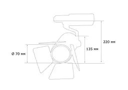 Трековий Світильник MJ-Light H223L COB18W WH 4000K - мініатюра 2