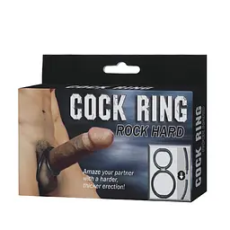 Ерекційне кільце Cock Ring Rock Hard 4 см (чорний) - мініатюра 3