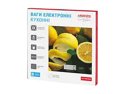 Ваги кухонні Ardesto SCK-893LEMON - мініатюра 5