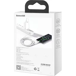 Кабель Baseus USB2.0AM-Type-C M, 2 м,(20V/3A), (66W) Superior Series Білий (CATYS-A02) - мініатюра 3