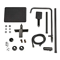 Душова система телескопічна Haiba Alex 003-J graphite HB3996, Графіт - мініатюра 5