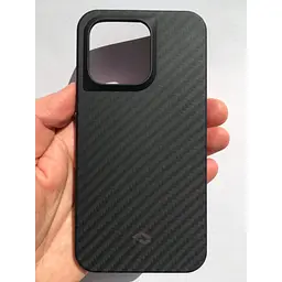Протиударний чохол для iPhone 14 Pro Pitaka Military Grade MagSafe MagEz Case Pro 3 1500D Black/Grey (KI1401PP) - мініатюра 5