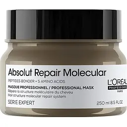 Маска L'Oreal Professionnel Absolut Repair Molecular для молекулярного відновлення структури пошкодженого волосся концентрована 250 мл