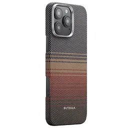 Оригінальний протиударний чохол для iPhone 16 Pro Pitaka Tactile Woven Case Sunset (KI1601SU) - мініатюра 2