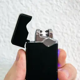 Імпульсна запальничка чорна чоловіча від юсб Lighter Classic USB 315 - мініатюра 4