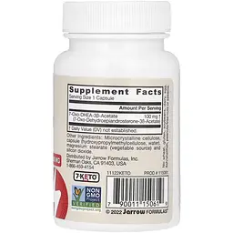 Дегідроепіандростерон Jarrow Formulas 7-Keto DHEA 100 мг 30 капсул - мініатюра 3