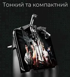 Джойстик для телефону з охолодженням Memo AK77 1200mAh ігровий контролер тригер Black (18535) - мініатюра 10