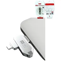 Флеш-пам'ять XO U50 USB-Type-C 3.0 128 Gb сталевий (MAW-44129_685) - мініатюра 4