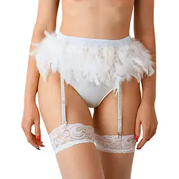 Пояс для панчох Art of Sex - Sweet Angel, розмір XS-2XL, колір білий