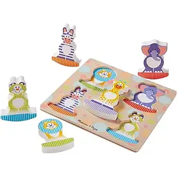 Формовий пазл-качалка Melissa&Doug Сафарі, 5 елементів (MD1886)