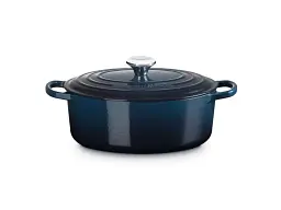 Каструля Le Creuset Signature Cast Iron Oval Casserole 29 cm Nuit (21178291294475) - мініатюра 5