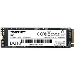 Накопичувач SSD M.2 2280 1.92TB Patriot (P310P192TM28)