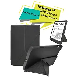 Обкладинка Ultra Slim Origami BeCover для PocketBook 743G InkPad 4/InkPad Color 2/InkPad Color 3 (7.8") Black (713082) - мініатюра 2