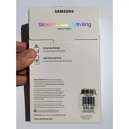 Оригінальний силіконовий чохол із кільцем Samsung для Galaxy Z Flip4 Silicone Cover with Ring Arctic Blue EF-PF721TLEGUA - мініатюра 3