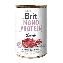 Вологий корм для собак Brit Mono Protein Lamb 0.4 кг (ягня)