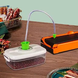 Вакуумний пакувальник 150Вт / Вакууматор продуктів / Побутовий вакуумний пакувальник SX-168 - мініатюра 4