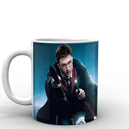Кухоль GeekLand Harry Potter Гаррі Поттер у польоті HP.02.047 330 мл білий - мініатюра 2