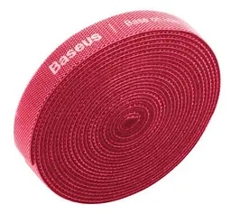 Кабельний органайзер Baseus Colourful Circle Velcro strap 3m червоний (ACMGT-F09)