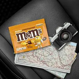 Драже M&M's Honey Roasted Peanut Chocolate Candy 255г - мініатюра 6