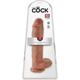 Фалоімітатор King Cock Cock with Balls 29.5 см тілесний