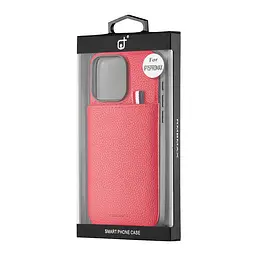 Чохол Jinduka Leather Pocket iPhone 15 Pro Max Red - мініатюра 2