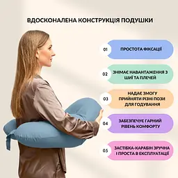 Подушка для годування Sei Design диванчик м'ята 60х70х16 см (8000036177_мята) - мініатюра 2
