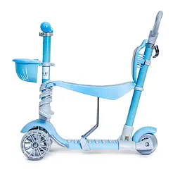 Самокат 5 в 1 Scale Sports Від 1-8 років Блакитний 000248276 - мініатюра 2