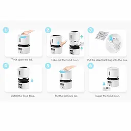 Автоматична годівниця Petlibro Granary Automatic Feeder White 3 л (0619988626630) - мініатюра 5