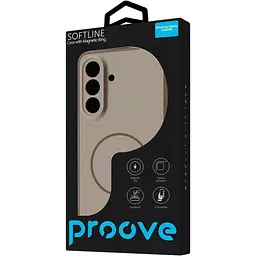 Чохол Proove Softline Case with Magnetic Ring для Samsung Galaxy A36/A56 Beige (PCLCSGSA3681) [161493] - мініатюра 3