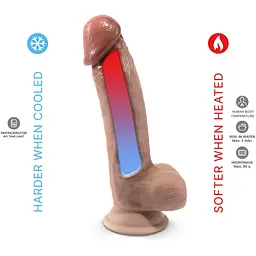 Фалоімітатор SilexD Tomas Premium Real Skin Flesh (8in MODEL 1) - мініатюра 4
