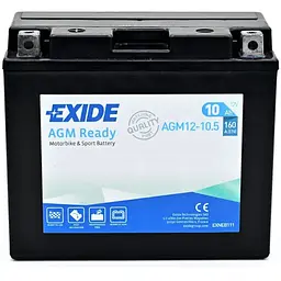 Мото акумулятор EXIDE Ready AGM 6СТ-10Ah Аз160А (EN) AGM12-10.5