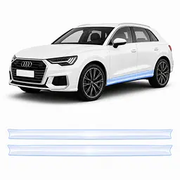 Антигравійна захисна бронеплівка за лекалами для Audi Q3 F3 2018-2024 - нижня зона кузова