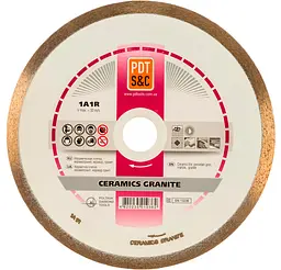 Алмазний диск по кераміці PDT Ceramics Granite 1A1R 230х1,6х10х25,4 мм