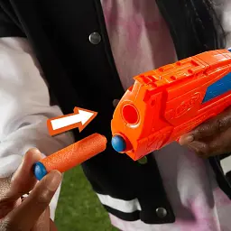 Бластер іграшковий Hasbro Nerf N Series Ward механічний зі 2 стрілами N1 синьо-помаранчевий (SKU-235) - мініатюра 4